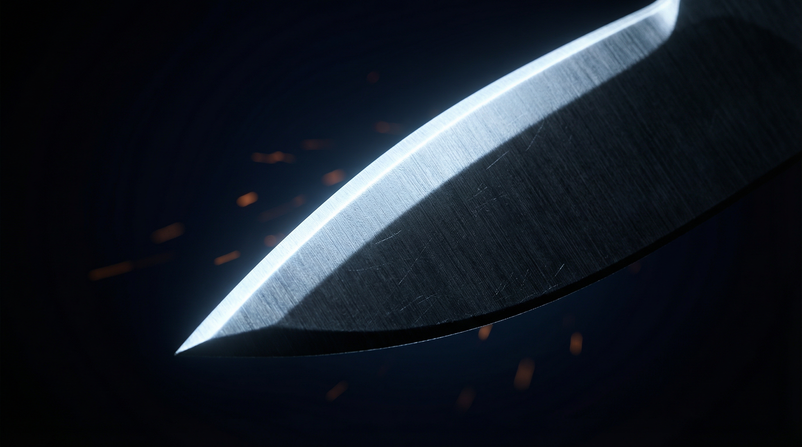 Lâmina afiada com faíscas