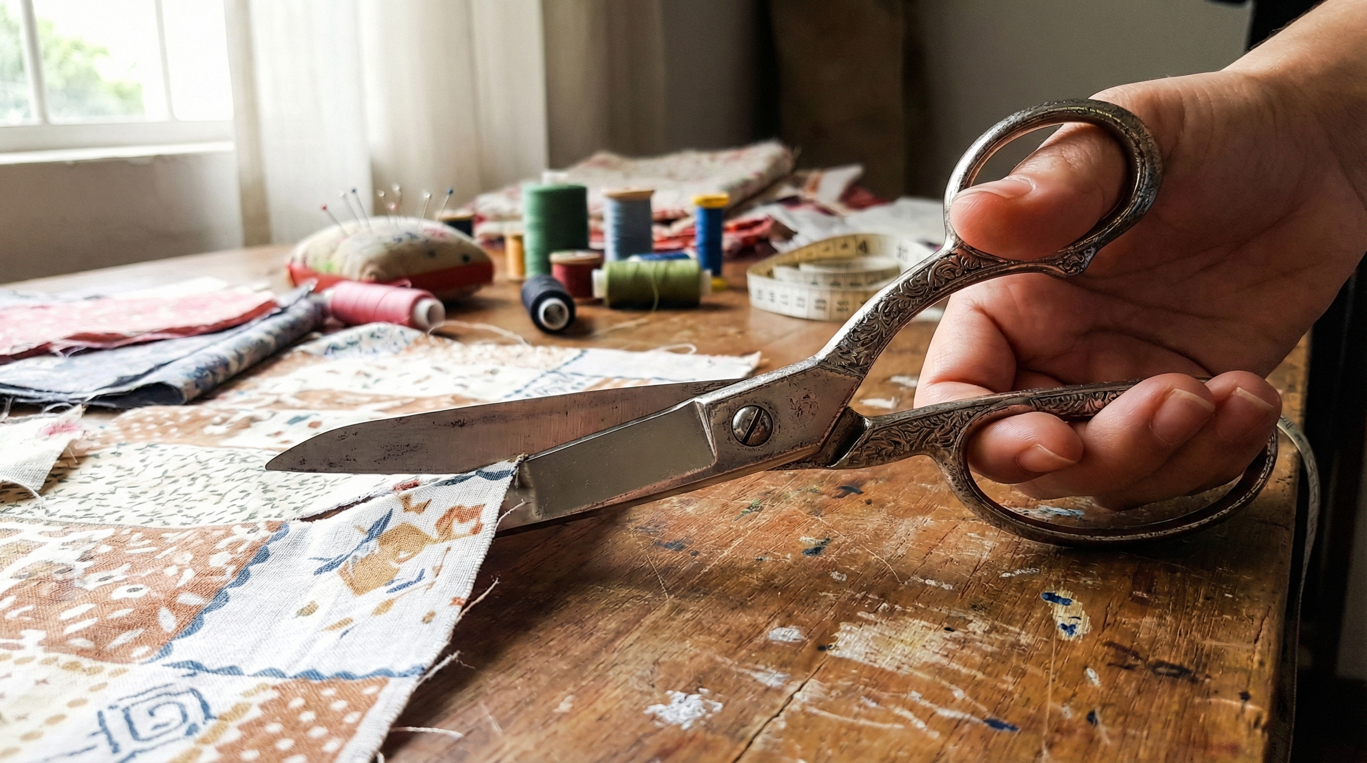 Tesouras de costura e alfaiataria